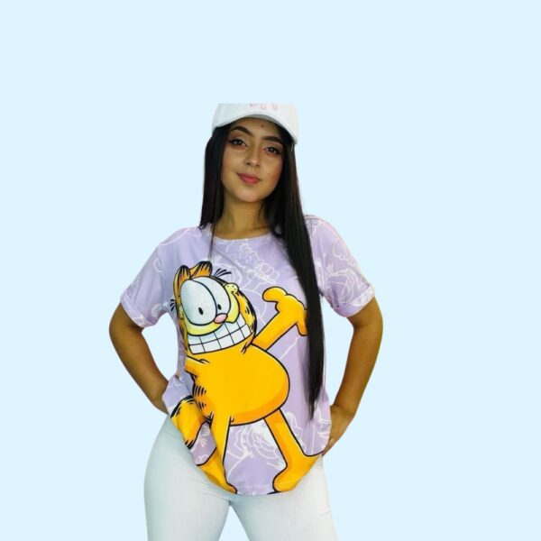 camisa oversiza morada